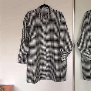 Charlotte Kellogg Black & White Silk Tunic - XXL
